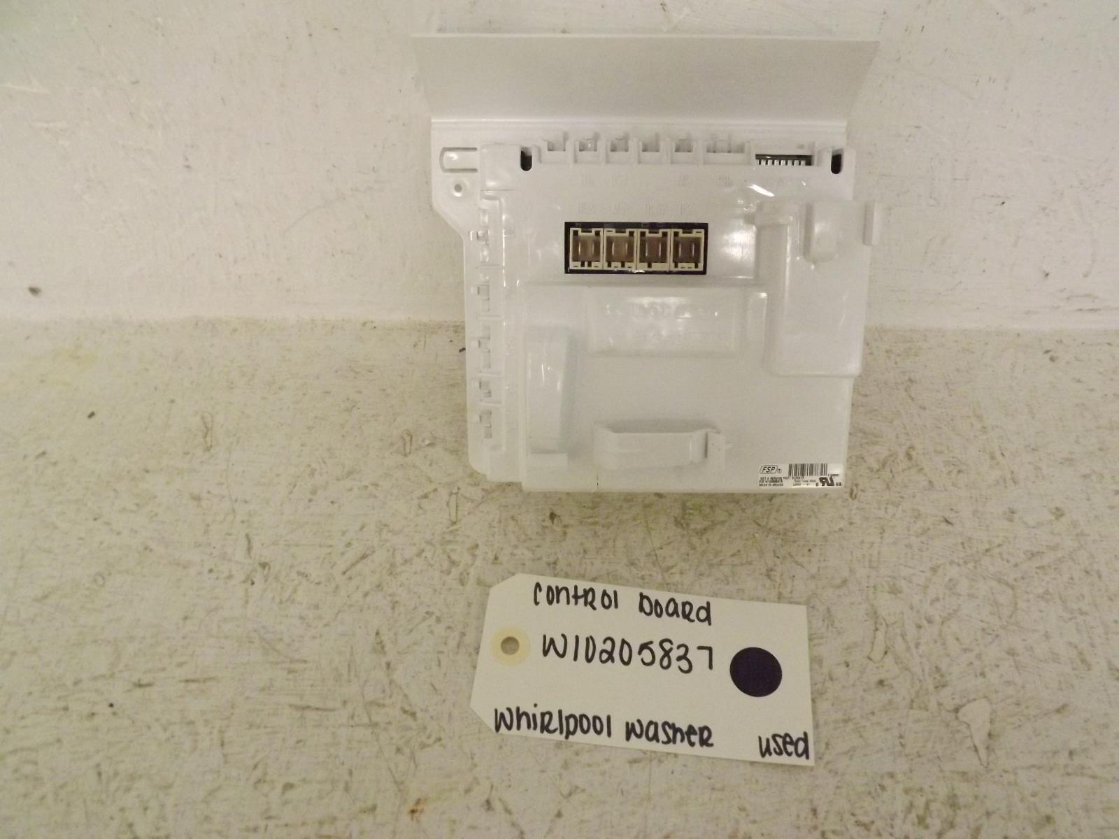 Whirlpool Washer W10205837 Control Board Used Whirlpool Washer W10205837 Control Board Used